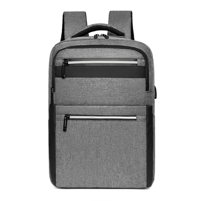 Grey Nylon Waterproof Laptop Backpack avec le chargeur 1,37 pi BSCI