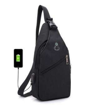 Croix de mode - sac de coffre de sports de grande capacité de sac à dos de bride de corps pour les hommes