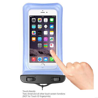 Poche imperméable de téléphone de PVC de sac imperméable rose de téléphone flottant le sac sec de téléphone