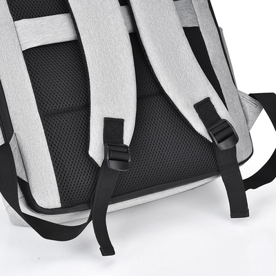 Sac à dos léger d'ordinateur portable de Gray Business Laptop Backpack Nylon de 11,8 pouces