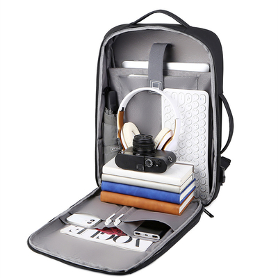 Sac à dos de remplissage imperméable d'USB avec la mode gauche d'ordinateur portable d'Usb portative