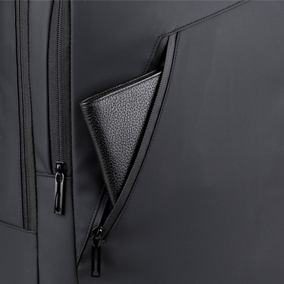ODM noir de résistant à l'eau de sac à dos d'ordinateur de mode de sac à dos d'ordinateur portable d'affaires de BSCI