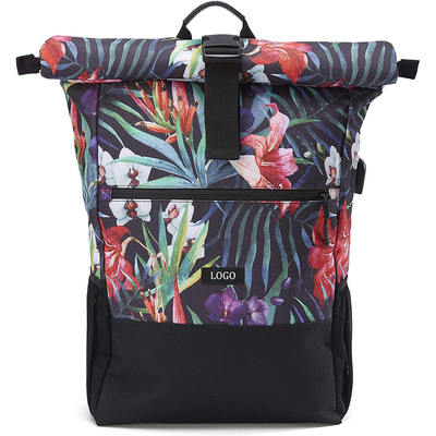 Sac à dos imperméable réutilisé de bureau à cylindre sac à dos occasionnel de voyage de bureau à cylindre de 17,7 pouces
