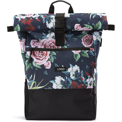 Sac à dos imperméable réutilisé de bureau à cylindre sac à dos occasionnel de voyage de bureau à cylindre de 17,7 pouces