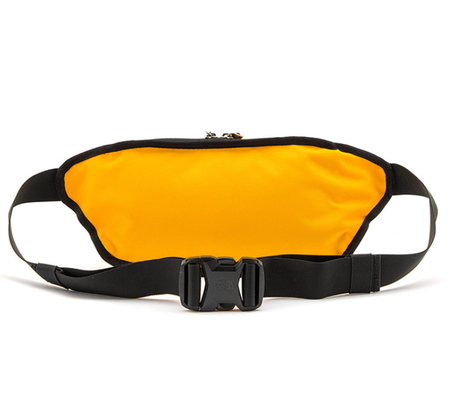 Polyester courant imperméable de paquet de taille de taille de poche extérieure économique jaune de sac