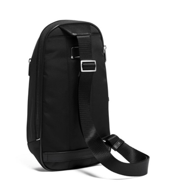 Croix élégante noire d'épaule de poche de sac de taille - sac de coffre de corps pour le gymnase de voyage imperméable