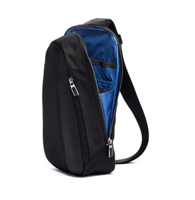 Croix élégante noire d'épaule de poche de sac de taille - sac de coffre de corps pour le gymnase de voyage imperméable