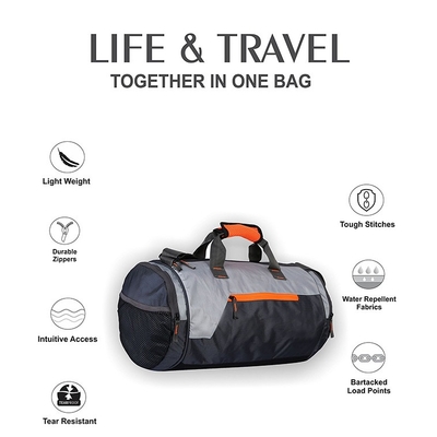 Sac de gymnase d'Oxford avec le rond de sac marin à voyage personnalisé par compartiment de chaussure