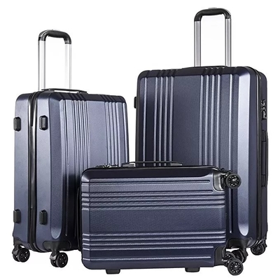 Tirette TSA de voyage d'ABS la double de bagage à Hardside de valise imperméable de chariot ferment à clef 4 roues de fileur