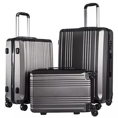 Tirette TSA de voyage d'ABS la double de bagage à Hardside de valise imperméable de chariot ferment à clef 4 roues de fileur