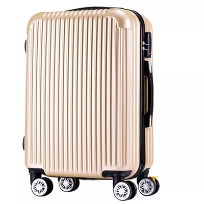 Le bagage de déplacement de polycarbonate de PC a placé de 3 morceaux de filles de valise de chariot extérieur brillant à Hardside
