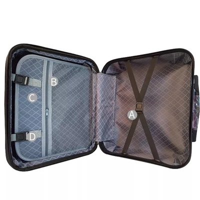 Valise imperméable d'embarquement de Carry On Travel Luggage Hardshell 18 pouces avec la serrure