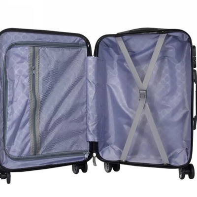 Le bagage en aluminium de voyage de chariot à pp place la valise sur des roues cas dur imperméable de 20 pouces