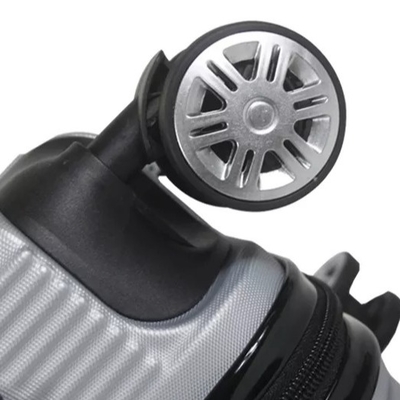 Le bagage en aluminium de voyage de chariot à pp place la valise sur des roues cas dur imperméable de 20 pouces