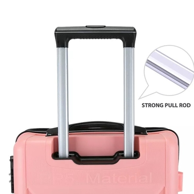 Polyester rayant dur Shell Luggage Set 24&quot; PCs pp Carry On de la serrure 3 de bagage de Tsa de valise de chariot