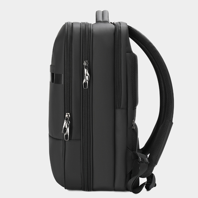 Sac de serviette de bureau de mode pour le noir grand ouvert de l'ordinateur portable RFID de voyage d'affaires des hommes