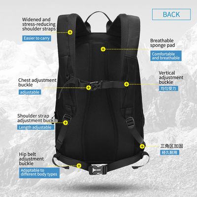Nouveau sac de hausse imperméable tendant d'alpinisme du sac à dos T-B9280 avec la marque réfléchissante