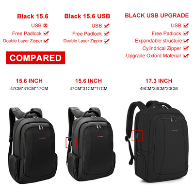 Sac à dos de remplissage d'ordinateur portable de voyage d'affaires d'Usb de BSCI pour les hommes 29*9*20cm