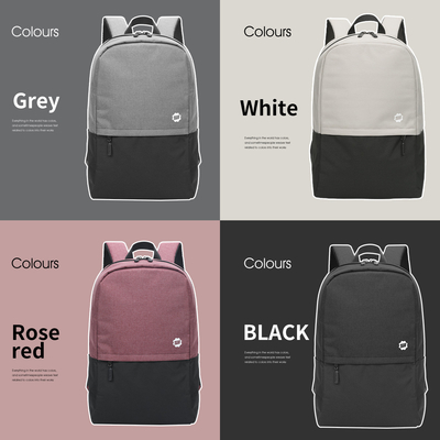 le sac à dos d'ordinateur portable de voyage de PVC du flocon de neige 300D imperméabilisent 15,6 pouces occasionnel léger