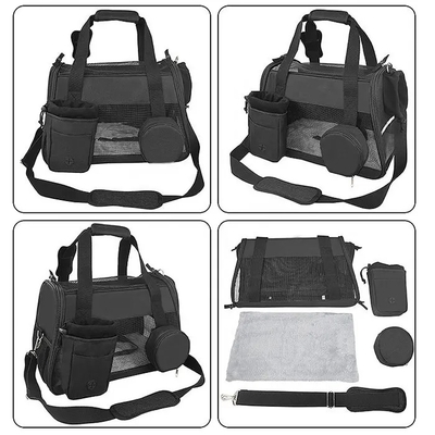 3 en 1 matériel de coton d'unité centrale de Cat Dog Travel Carrier Nylon de sac de transporteur d'animal familier petit