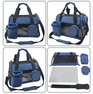 3 en 1 matériel de coton d'unité centrale de Cat Dog Travel Carrier Nylon de sac de transporteur d'animal familier petit