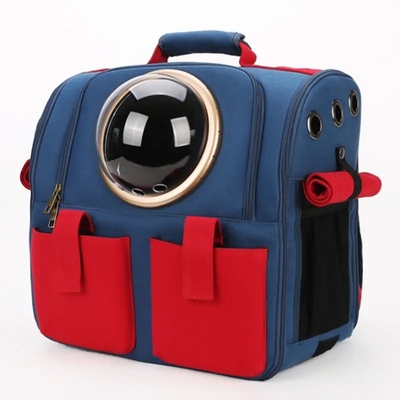 Perroquet respirable Cat Dog Bird Backpack de voyage d'animal familier de transporteur de capsule transparente portative de sac