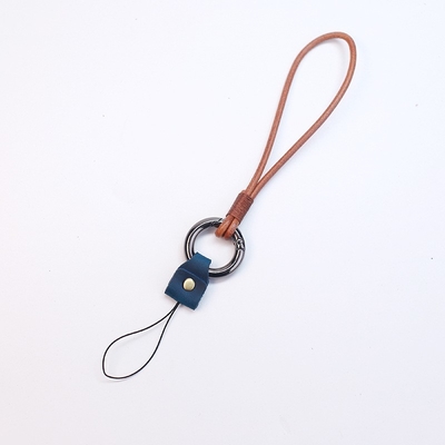 Courroie universelle de téléphone de Lanyard Strap Adjustable Leather Neck de téléphone d'OEM avec le métal de correction